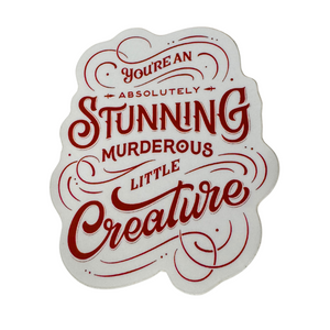 RED Murderous Creature Sticker