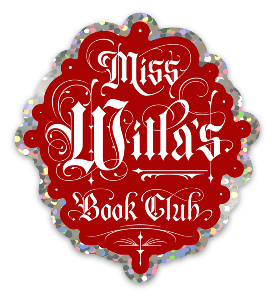 *Glitter* Miss Willa's Book Club Sticker