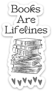 Sticker - Books Are Lifelines